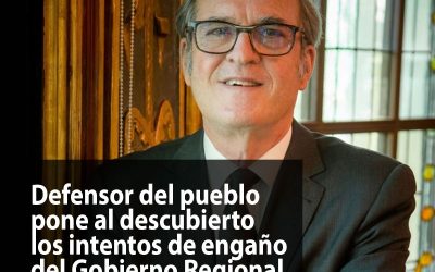 El Defensor del Pueblo reprende a la Administración Regional
