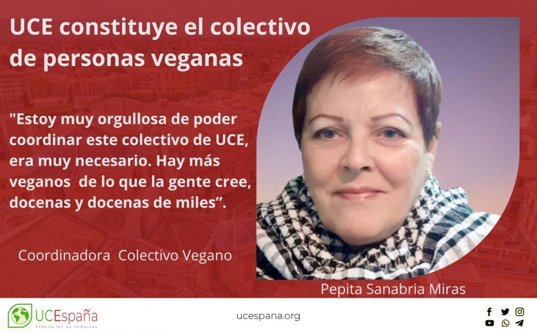 UCE constituye el colectivo de personas veganas.