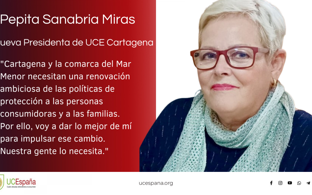 Josefa Sanabria Miras, nueva Presidenta UCE Comarca Cartagena-Mar Menor