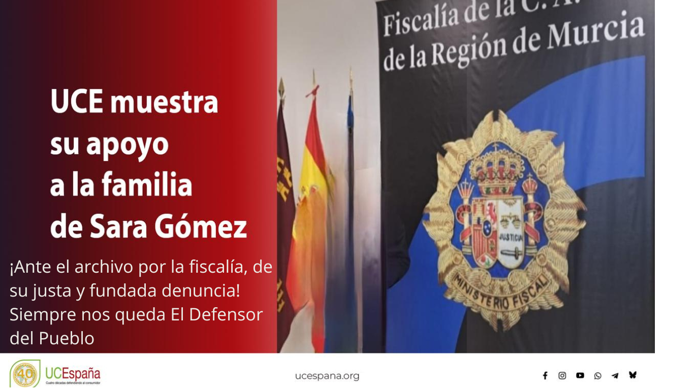 ¡Ante el archivo por la fiscalía, de su justa y fundada denuncia! Siempre nos queda El Defensor del Pueblo