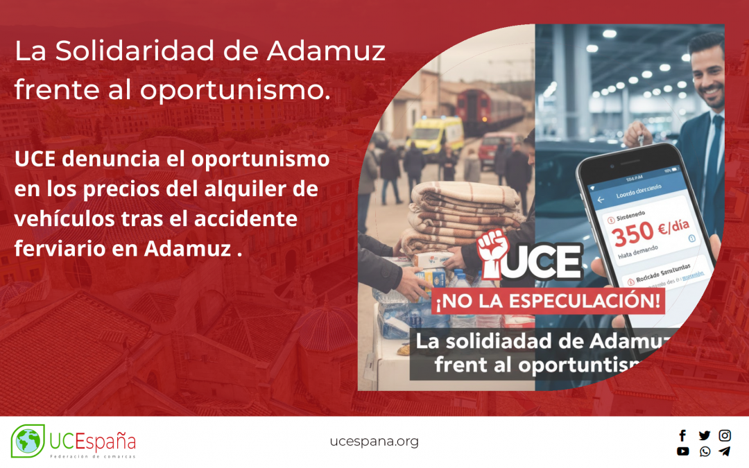 UCE apela a la ética frente a la especulación de precios tras el accidente ferroviario en Adamuz