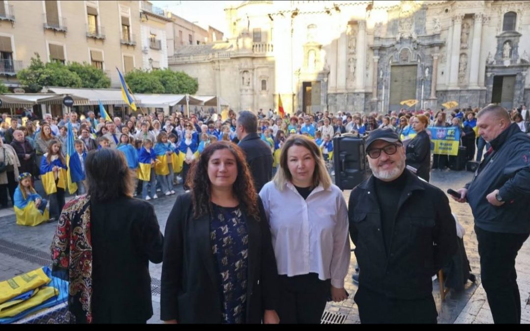 Acto de conmemoración de 4 años de guerra en Ucrania