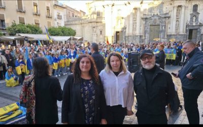 Acto de conmemoración de 4 años de guerra en Ucrania