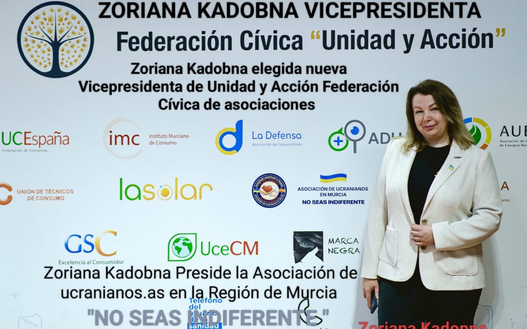 Zoriana Kadobna, elegida vicepresidenta de la Federación Cívica Unidad y Acción
